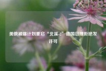 美俄被曝计划重启“北溪-2”德国总理拒绝发许可